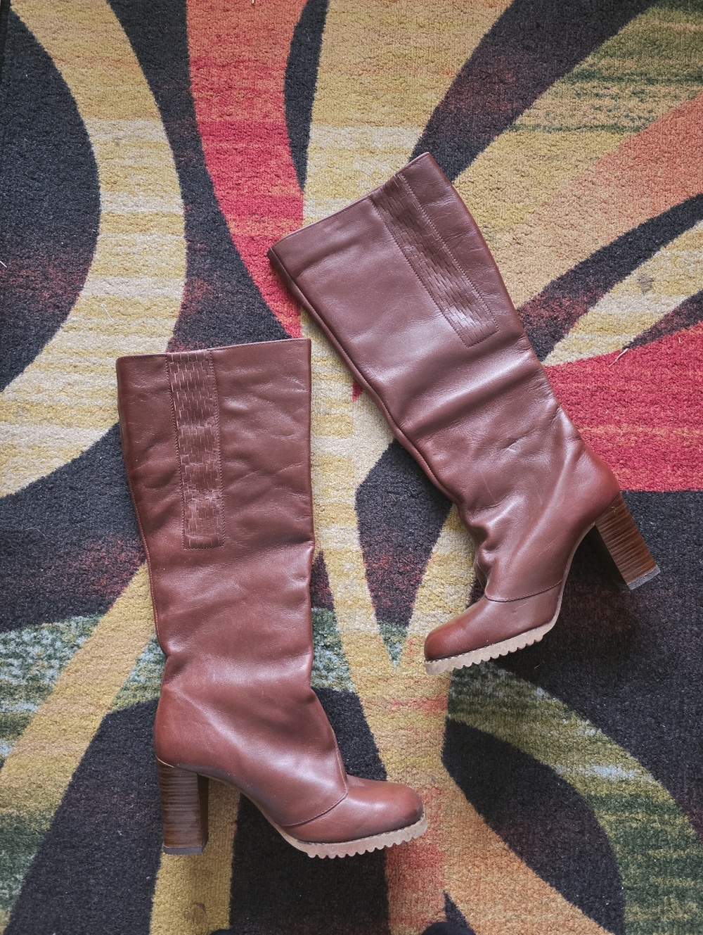 Bote alaskan Brown Leather Knee-High Boots - Size 6